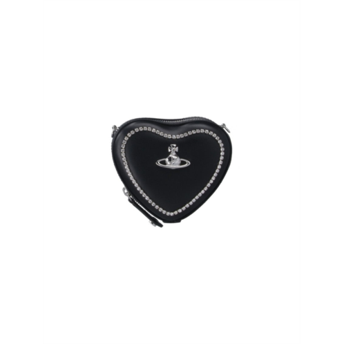 Vivienne Westwood heart bag with strass black