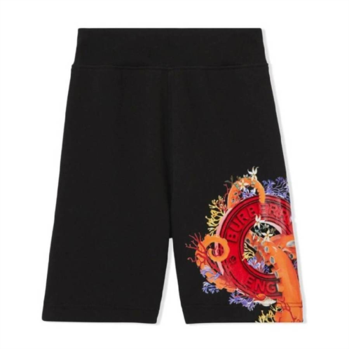 Burberry kids graphic coral logo bermuda shorts