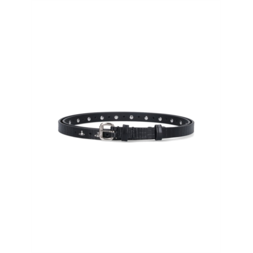 Vivienne Westwood orb thin belt black