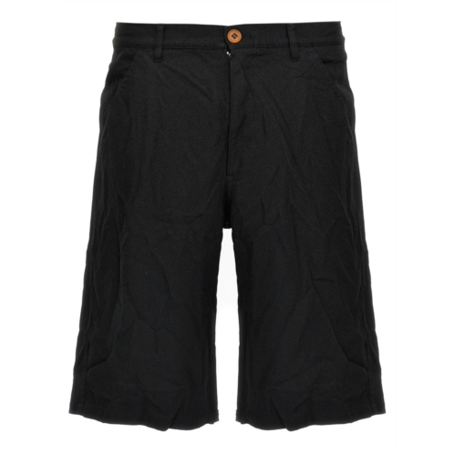 Comme Des Garcons crumpled texture bermuda shorts