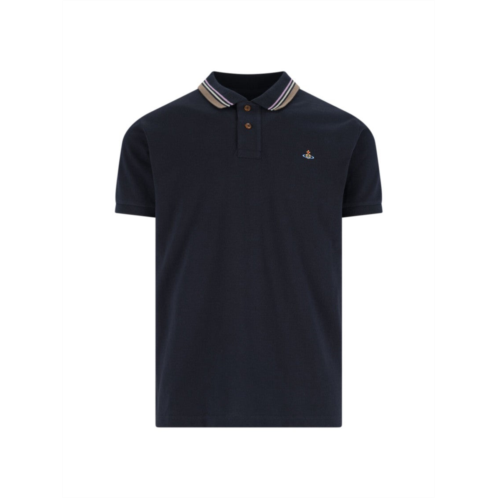 Vivienne Westwood orb polo shirt blue