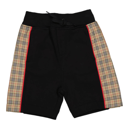 Burberry boys black jonah panel cotton shorts