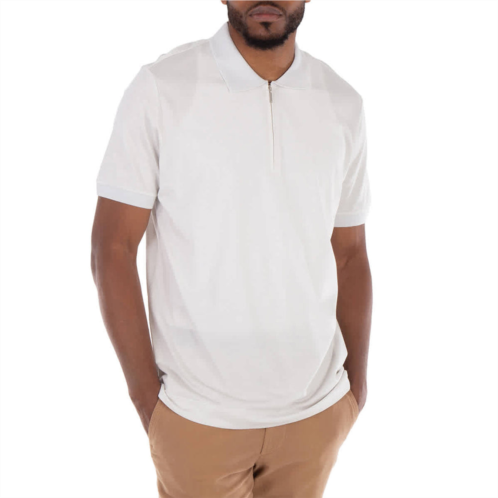 Hugo Boss short-sleeved zip-placket polo shirt