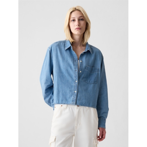 Gap Denim Crop Shirt