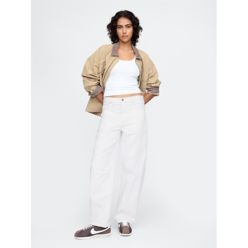 Gap High Rise Barrel Carpenter Jeans