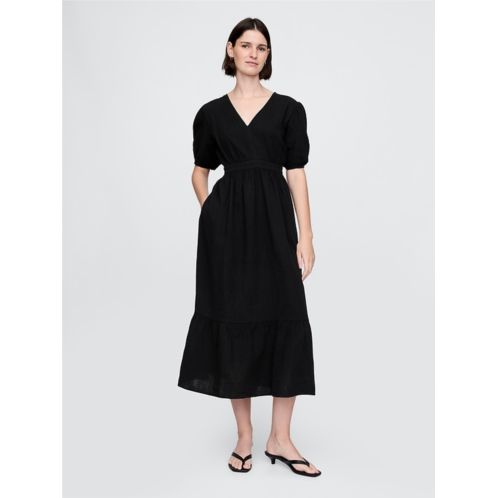 Gap Cotton Gauze Open-Back Midi Dress