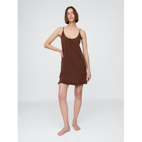 Gap Linen-Blend Ruffle PJ Dress