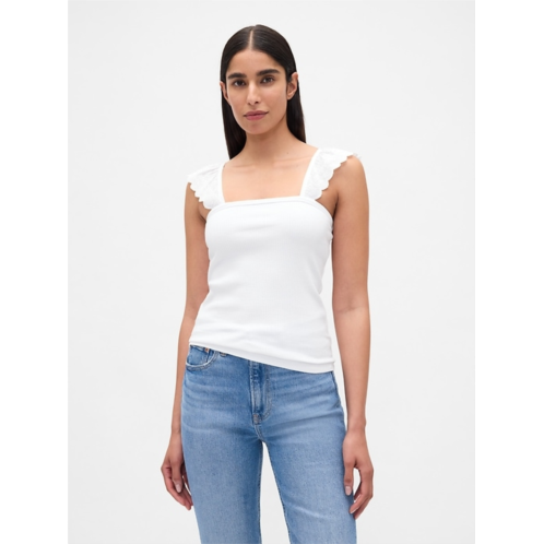 Gap Modern Rib Flutter Tank Top