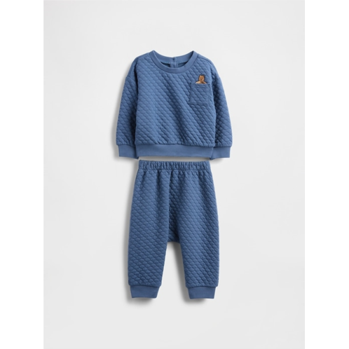 Gap Baby Quilted Brannan Bear Pocket Outfit Set
