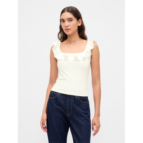 Gap Modern Ruffle Crop Tank Top
