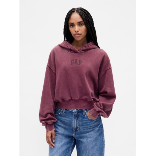Gap VintageSoft Crop Logo Hoodie