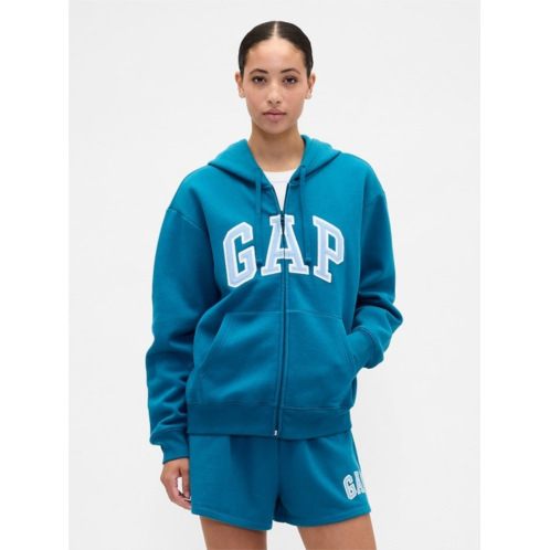 Gapfactory Relaxed Gap Logo Zip Hoodie