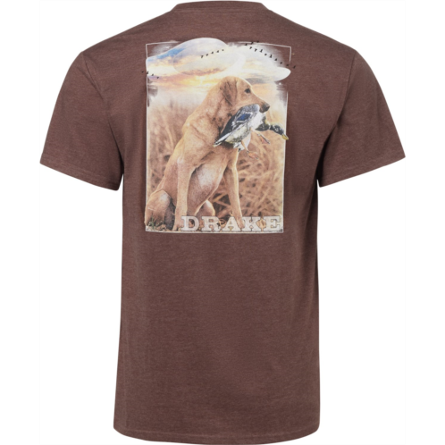 DRAKE WATERFOWL SUNSET DOG DUCK T-SHIRT