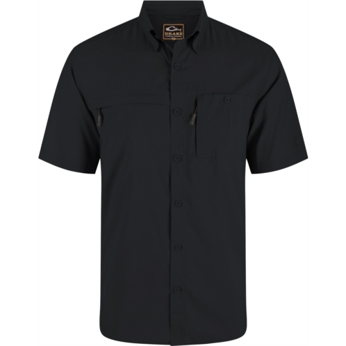 Drake Mens 8-Shot Flyweight Polo Shirt Black
