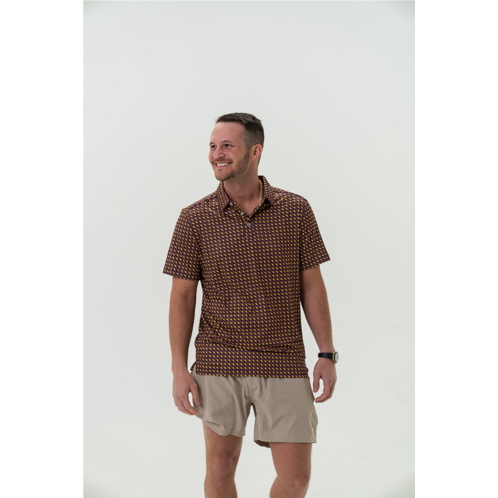 BURLEBO Mens Louisiana Performance Polo Shirt