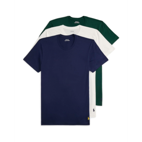 Mens Polo Ralph Lauren Classic Fit Cotton Crew Undershirt 3-Pack