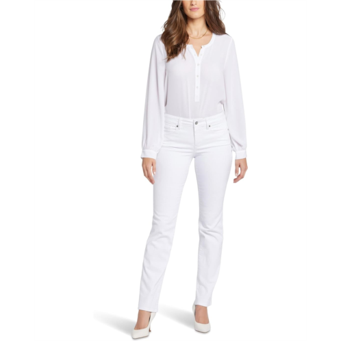 NYDJ Straight Jeans in Optic White