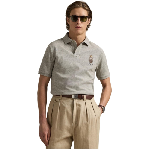 Mens Polo Ralph Lauren Classic Fit Polo Bear Mesh Polo Shirt
