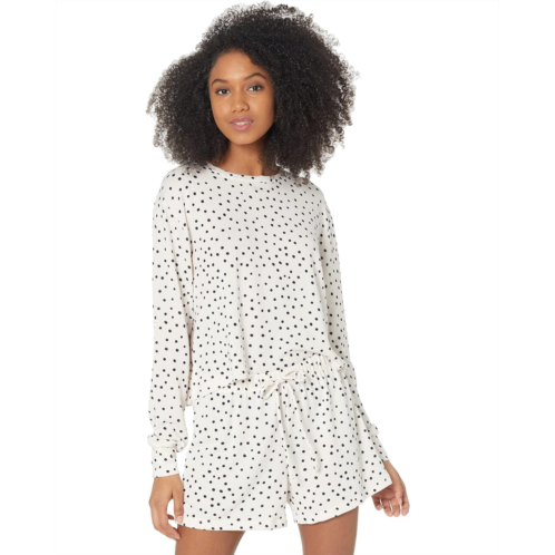 Catherine Malandrino Pullover & Short Lounge Set