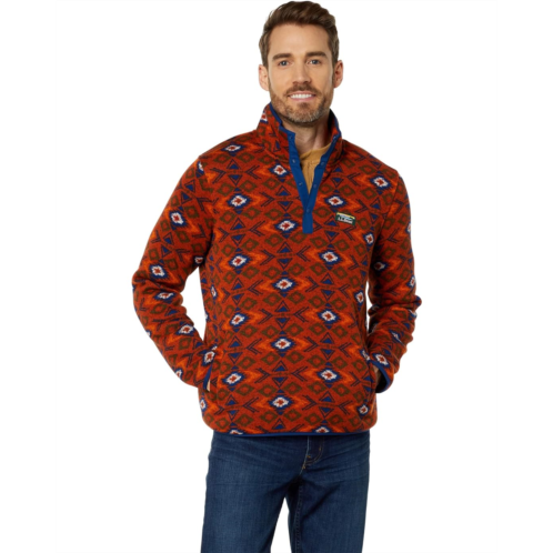 L.L.Bean Mens LLBean Sweater Fleece Pullover Printed