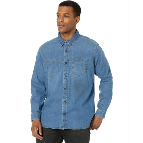 L.L.Bean Mens LLBean BeanFlex Denim Shirt Traditional Fit