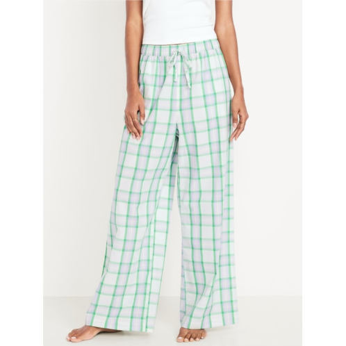OldNavy Poplin Wide-Leg Pajama Pants