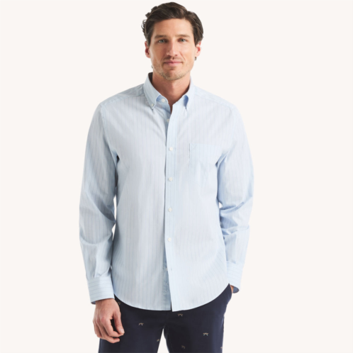Nautica mens classic fit wrinkle-resistant striped shirt