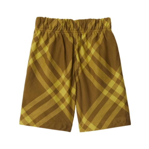 Burberry kids elastic waist checkered shorts
