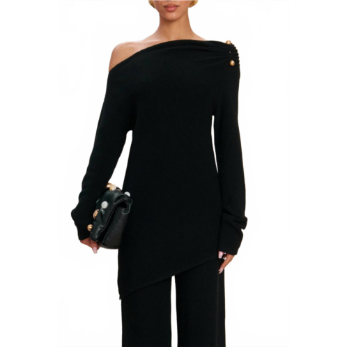 Cult gaia elory knit top in black