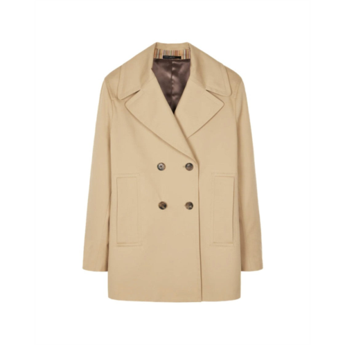 Paul Smith light camel pea coat