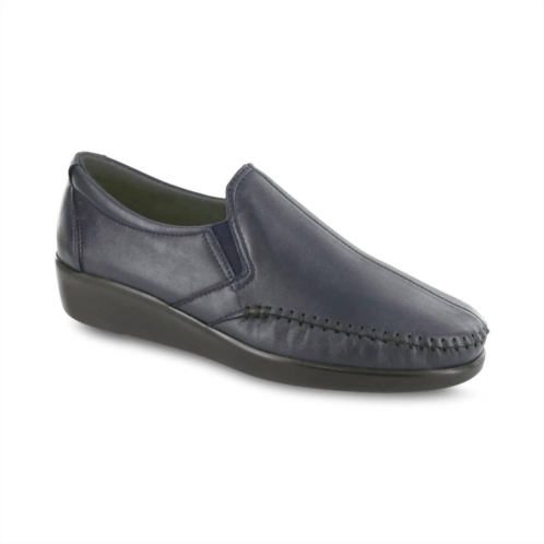 SAS womens dream slip on loafer - medium in navy