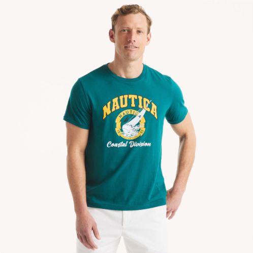 Nautica mens coastal division graphic t-shirt