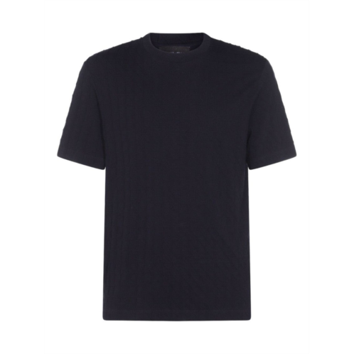 Giorgio Armani midnight blue ribbed t-shirt