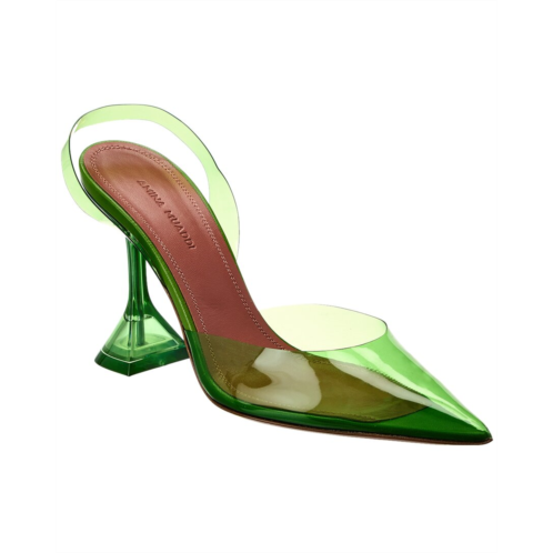 AMINA MUADDI holli glass vinyl slingback pump