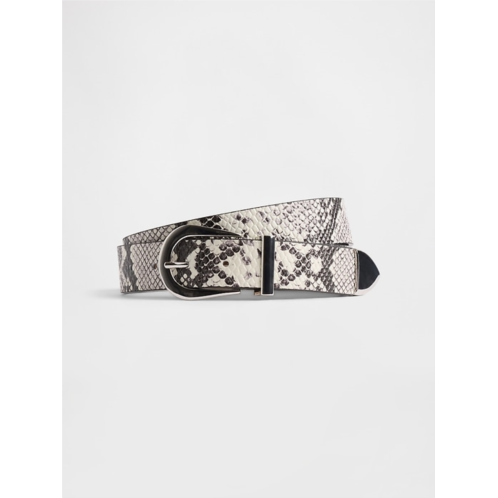 Gap Leather Snake Print Belt