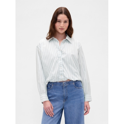Gap Bubble Hem Shirt
