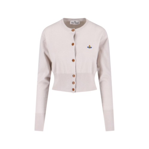 Vivienne Westwood bea cropped cardigan cream