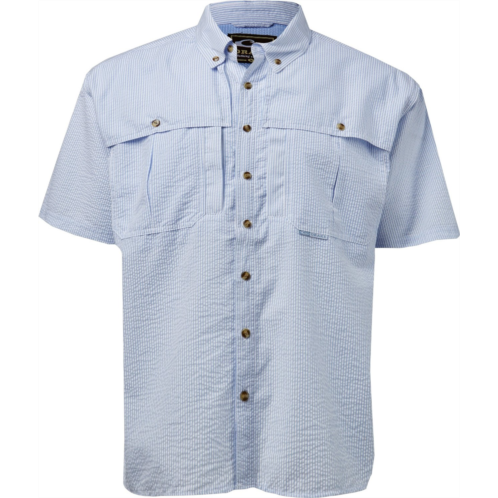 Drake Waterfowl Mens Seersucker Wingshooter Button-Down Shirt
