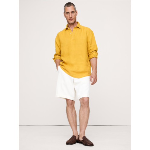 Bananarepublic Relaxed-Fit Linen Popover Shirt
