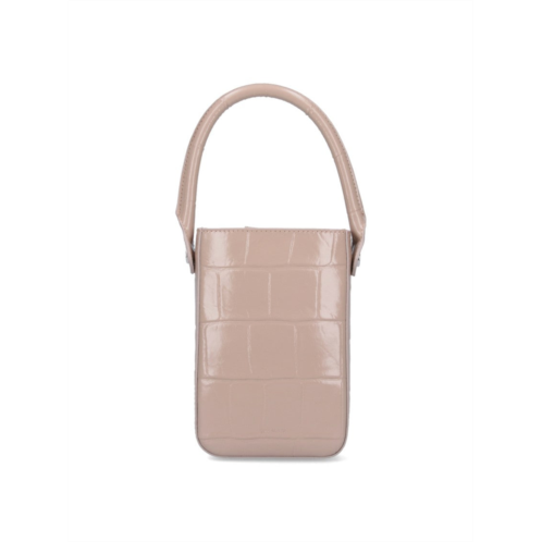 By Far the note mini tote bag beige