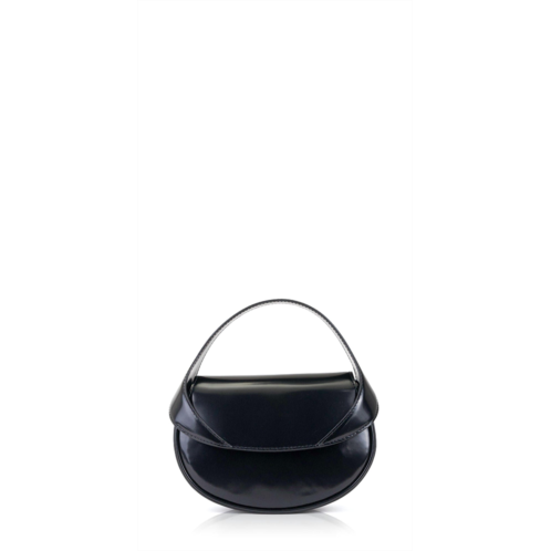 BY FAR womens hari semi patent leather bag in black