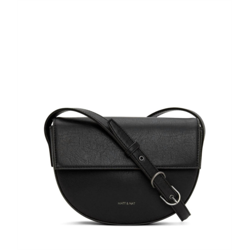 MATT & NAT womens rith vegan saddle bag in black