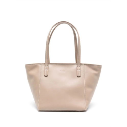 By Far taupe leather handbag