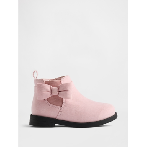 Gap Toddler Vegan Suede Bow Chelsea Boots