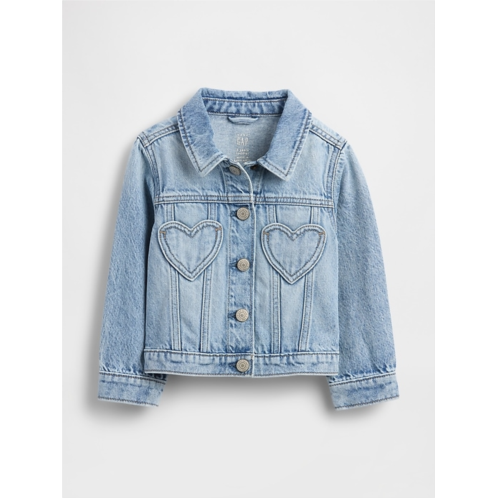 Gap Baby & Toddler Heart Pocket Icon Denim Jacket