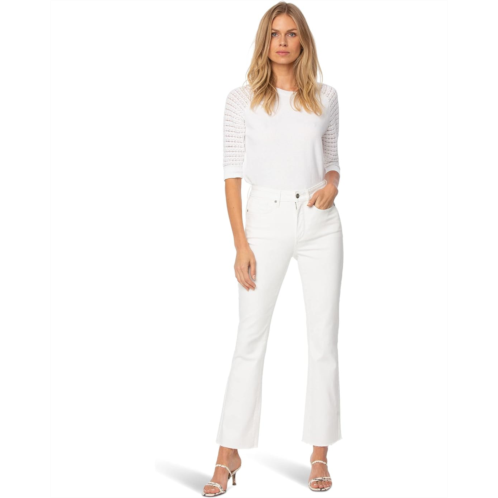 NYDJ Petite Slim Bootcut Ankle w/ Fray Hems in Optic White