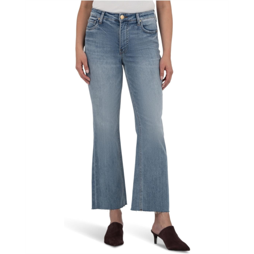 Womens KUT from the Kloth Kelsey High-Rise Fab Ab Ankle Flare-Nset Leg in Acceptance