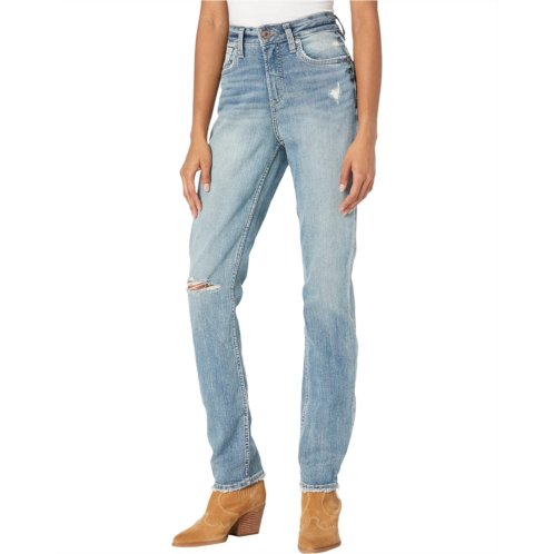 Silver Jeans Co. Avery High-Rise Straight Leg Jeans L94443SJL213