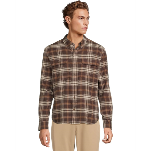 L.L.Bean Mens LLBean Stonecoast Hemp Shirt Long-sleeve Slightly Fitted Untucked Fit