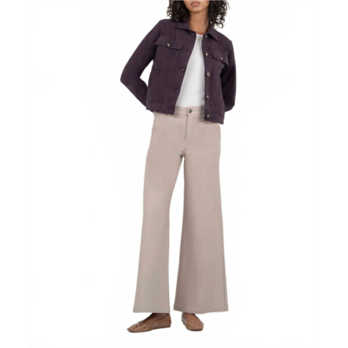 KUT FROM THE KLOTH josalyn trucker jacket in eggplant